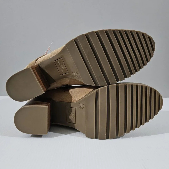 NEW Blondo Tamzin Ankle Boot Womens 10 Waterproof Tan Suede Block Heel - Picture 12 of 14